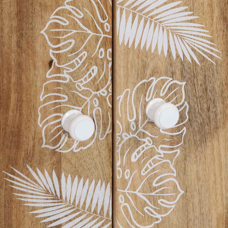 vidaXL tömör mangófa magasszekrény 60x33,5x100 cm