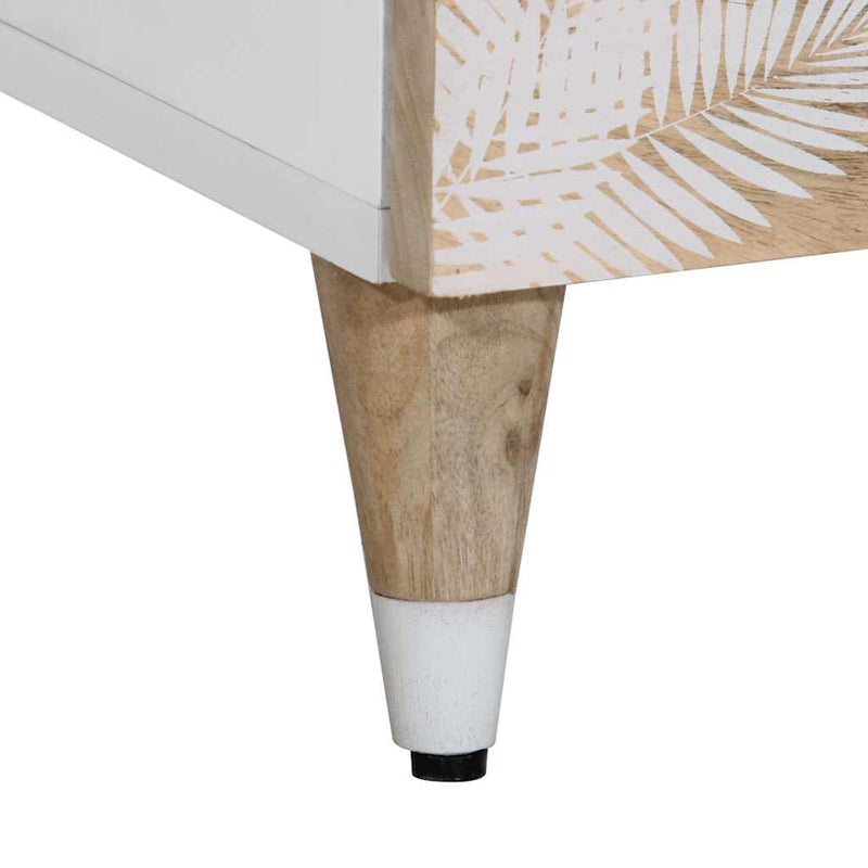 vidaXL tömör mangófa magasszekrény 60x33,5x100 cm