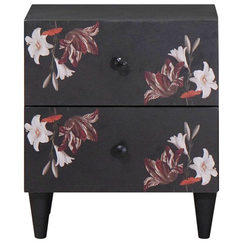 vidaXL Éjjeli asztal 2 pcs Barna 40 x 33,5 x 46 cm Tömör Mangófát