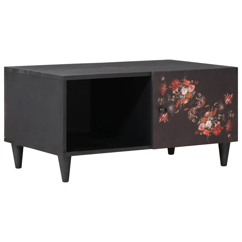 vidaXL Dohányzóasztal Sokszínű 80 x 50 x 40 cm Tömör Mangófát