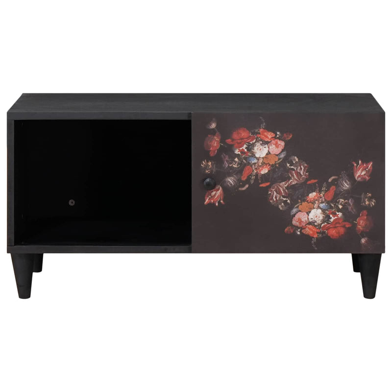 vidaXL Dohányzóasztal Sokszínű 80 x 50 x 40 cm Tömör Mangófát