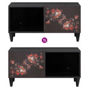 vidaXL Dohányzóasztal Sokszínű 80 x 50 x 40 cm Tömör Mangófát