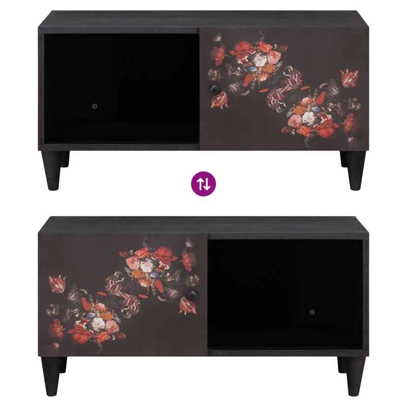 vidaXL Dohányzóasztal Sokszínű 80 x 50 x 40 cm Tömör Mangófát