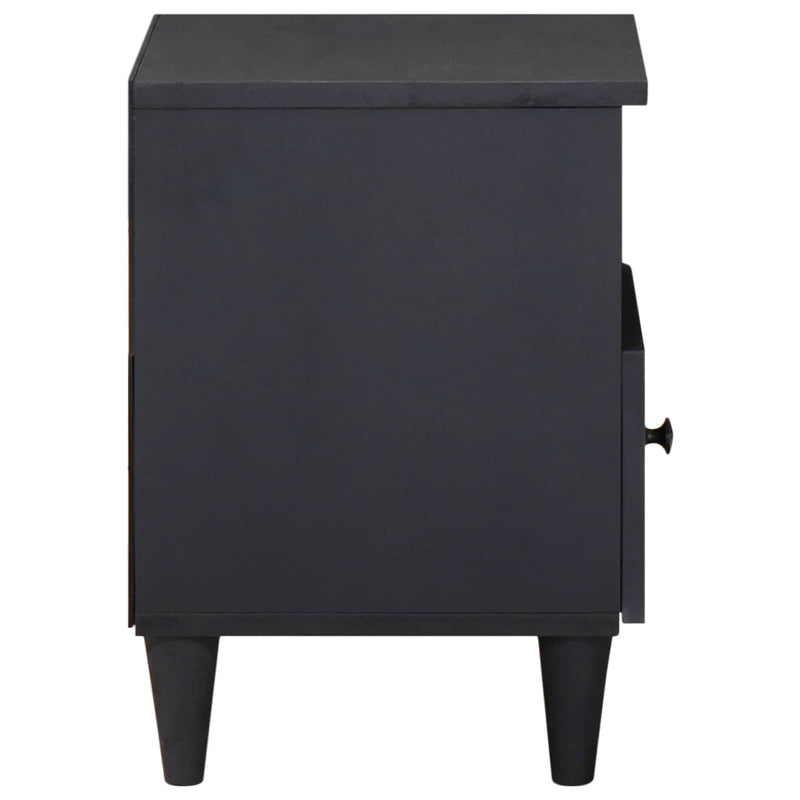 vidaXL Éjjeli asztal 2 pcs Barna 40 x 33 x 46 cm Tömör Mangófát