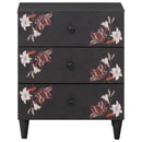 vidaXL Éjjeli asztal fiókkal Sokszínű 50 x 33 x 60 cm Tömör Mangófát