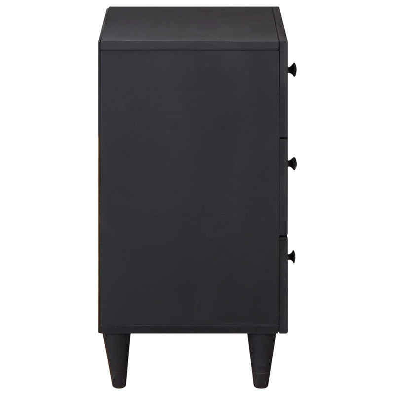 vidaXL Éjjeli asztal fiókkal Sokszínű 50 x 33 x 60 cm Tömör Mangófát