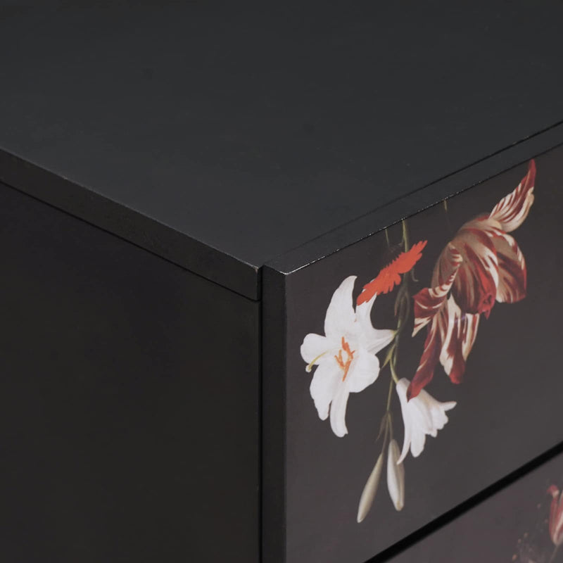 vidaXL Éjjeli asztal fiókkal Sokszínű 50 x 33 x 60 cm Tömör Mangófát