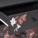 vidaXL Éjjeli asztal fiókkal Sokszínű 50 x 33 x 60 cm Tömör Mangófát