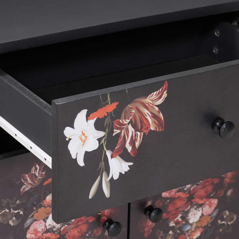 vidaXL Éjjeli asztal fiókkal Sokszínű 50 x 33 x 60 cm Tömör Mangófát