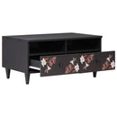 vidaXL Dohányzóasztal fiókkal Sokszínű 80 x 54 x 40 cm Tömör Mangófát