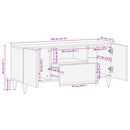 vidaXL Tároló szekrények Sokszínű 105 x 33,5 x 46 cm Tömör Mangófát