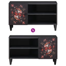 vidaXL Tároló szekrények Sokszínű 80 x 31,5 x 46 cm Tömör Mangófát