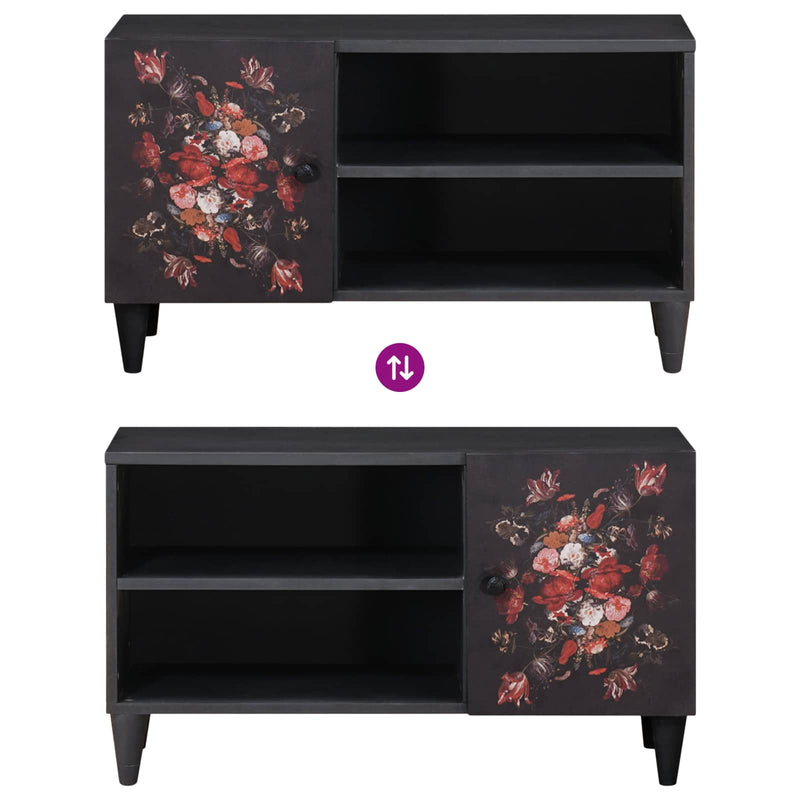 vidaXL Tároló szekrények Sokszínű 80 x 31,5 x 46 cm Tömör Mangófát