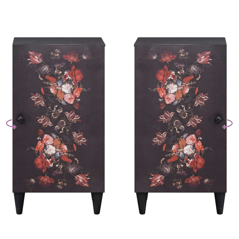 vidaXL Tároló szekrények Sokszínű 40 x 33,5 x 75 cm Tömör Mangófát