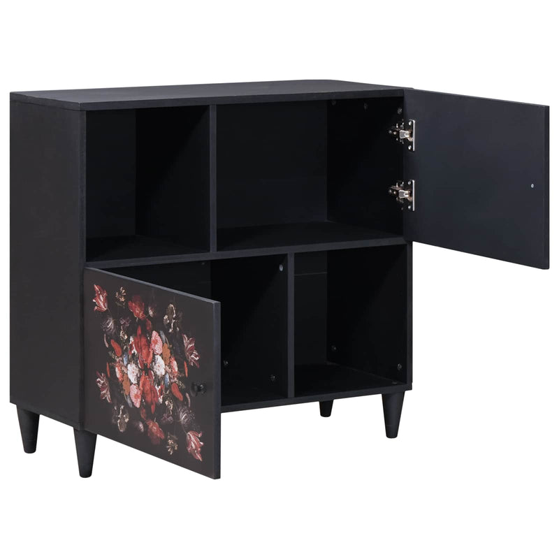 vidaXL Tároló szekrények Sokszínű 80 x 33,5 x 75 cm Tömör Mangófát