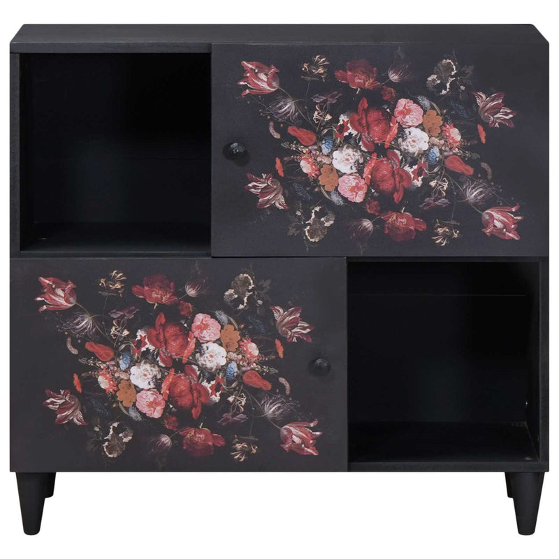 vidaXL Tároló szekrények Sokszínű 80 x 33,5 x 75 cm Tömör Mangófát