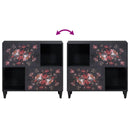 vidaXL Tároló szekrények Sokszínű 80 x 33,5 x 75 cm Tömör Mangófát