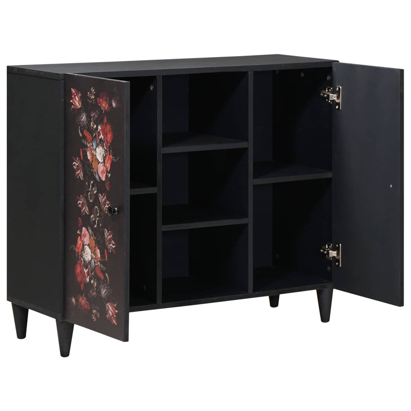 vidaXL Tároló szekrények Sokszínű 90 x 33,5 x 75 cm Tömör Mangófát