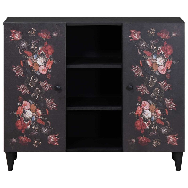 vidaXL Tároló szekrények Sokszínű 90 x 33,5 x 75 cm Tömör Mangófát