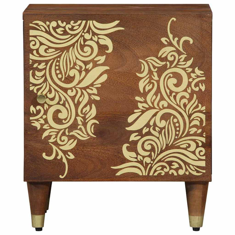 vidaXL Éjjeliszekrény mézbarna 40 x 33 x 46 cm tömör mangófa