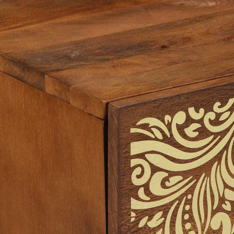 vidaXL Éjjeliszekrény 2 pcs mézbarna 40 x 33 x 46 cm tömör mangófa
