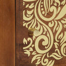 vidaXL Éjjeli szekrény ajtóval 2 pcs mézbarna 40 x 33 x 46 cm