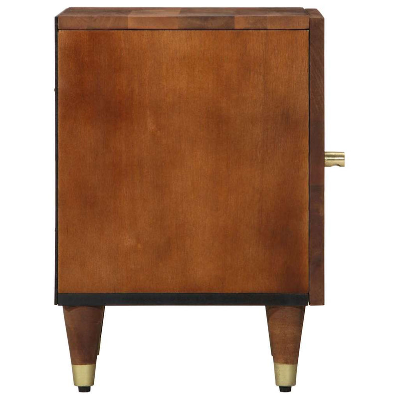 vidaXL Éjjeliszekrény 2 pcs mézbarna 40 x 33 x 46 cm tömör mangófa