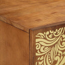 vidaXL TV szekrény polcokkal Méz barna 105 x 33 x 46 cm Tömör Mangófát