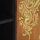 vidaXL TV szekrény polcokkal Méz barna 105 x 33 x 46 cm Tömör Mangófát