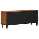 vidaXL TV szekrény polcokkal Méz barna 105 x 33 x 46 cm Tömör Mangófát