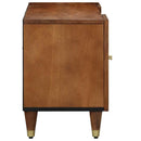 vidaXL TV szekrény polcokkal Méz barna 105 x 33 x 46 cm Tömör Mangófát
