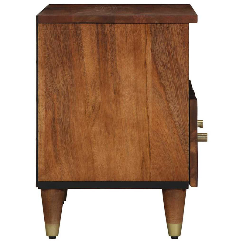 vidaXL TV szekrény fiókkal Méz barna 70 x 33 x 46 cm Tömör Mangófát