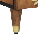 vidaXL Széf Barna 60 x 33 x 75 cm Tömör Mangófát