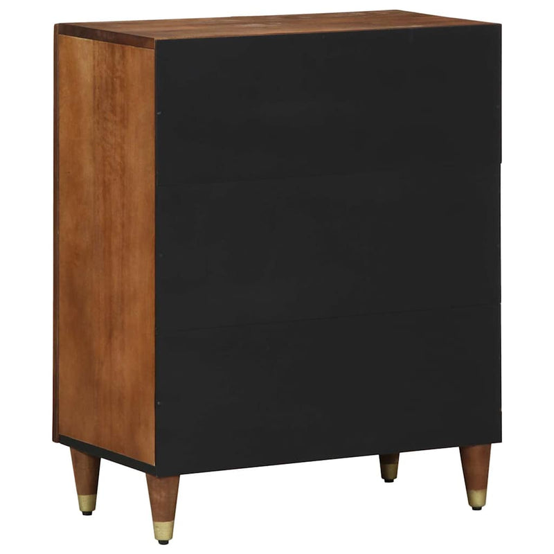 vidaXL Széf Barna 60 x 33.5 x 75 cm Tömör mangófa