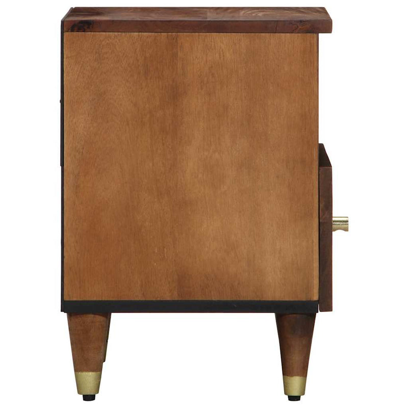 vidaXL Éjjeliszekrény 2 pcs mézbarna 40 x 33 x 46 cm tömör mangófa