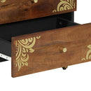 vidaXL Éjjeliszekrény fiókkal mézbarna 50 x 33 x 62 cm Tömör Mangófát