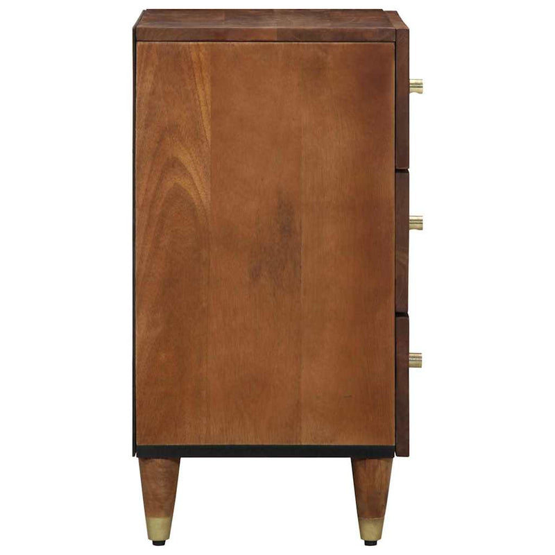 vidaXL Éjjeliszekrény fiókkal mézbarna 50 x 33 x 62 cm tömör mangófa