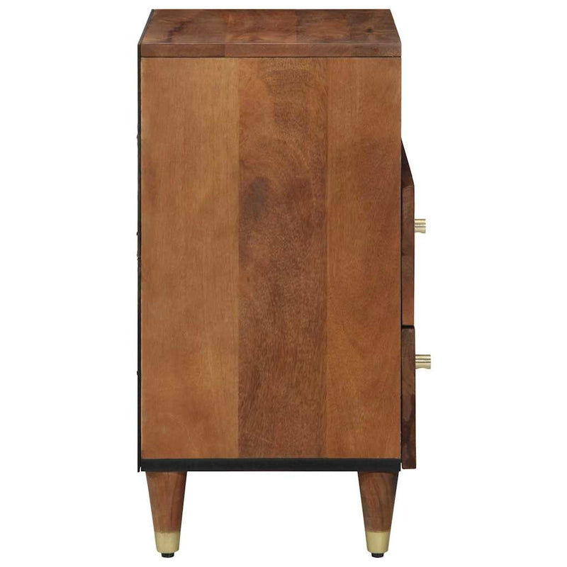 vidaXL Éjjeliszekrény fiókkal mézbarna 50 x 33 x 62 cm tömör mangófa