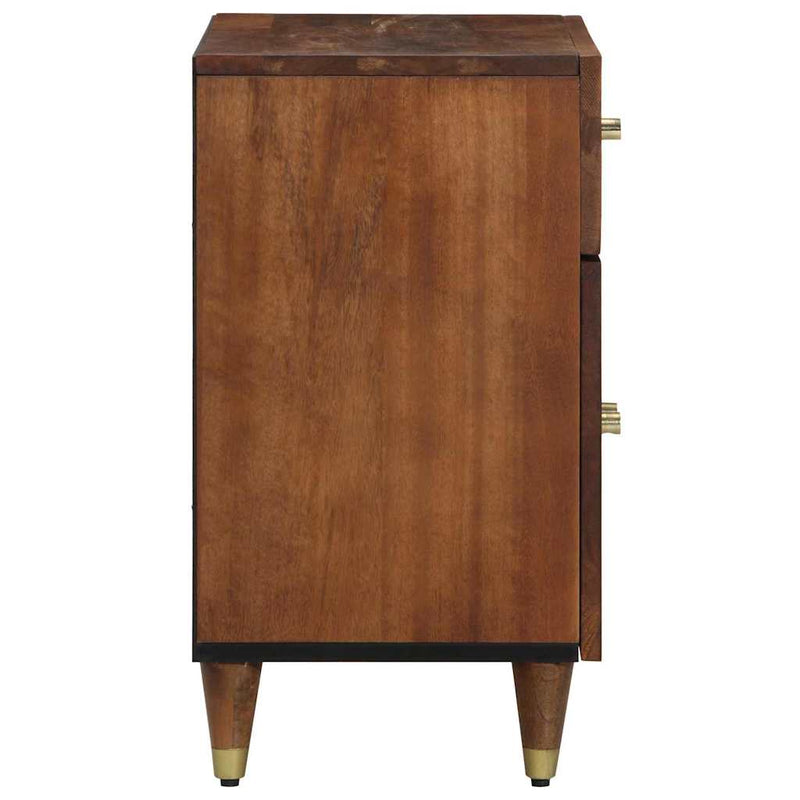vidaXL Éjjeliszekrény fiókkal mézbarna 50 x 33 x 60 cm tömör mangófa