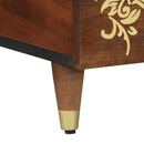 vidaXL Dohányzóasztal Méz barna 100 x 54 x 40 cm Tömör Mangófát