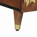 vidaXL Dohányzóasztal fiókkal Méz barna 80 x 54 x 40 cm Tömör Mangófát