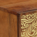 vidaXL TV szekrény fiókkal Méz barna 105 x 33 x 46 cm Tömör Mangófát