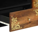 vidaXL TV szekrény fiókkal Méz barna 105 x 33 x 46 cm Tömör Mangófát