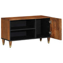 vidaXL TV szekrény polcokkal Méz barna 80 x 33 x 46 cm Tömör Mangófát