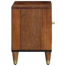 vidaXL TV szekrény polcokkal Méz barna 80 x 33 x 46 cm Tömör Mangófát