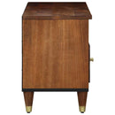 vidaXL TV szekrény fiókkal Méz barna 100 x 33 x 46 cm Tömör Mangófát