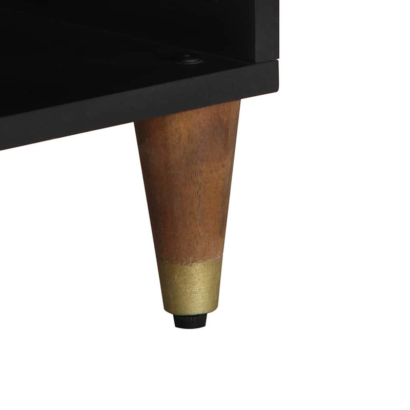 vidaXL TV szekrény fiókkal Méz barna 80 x 33 x 46 cm Tömör Mangófát