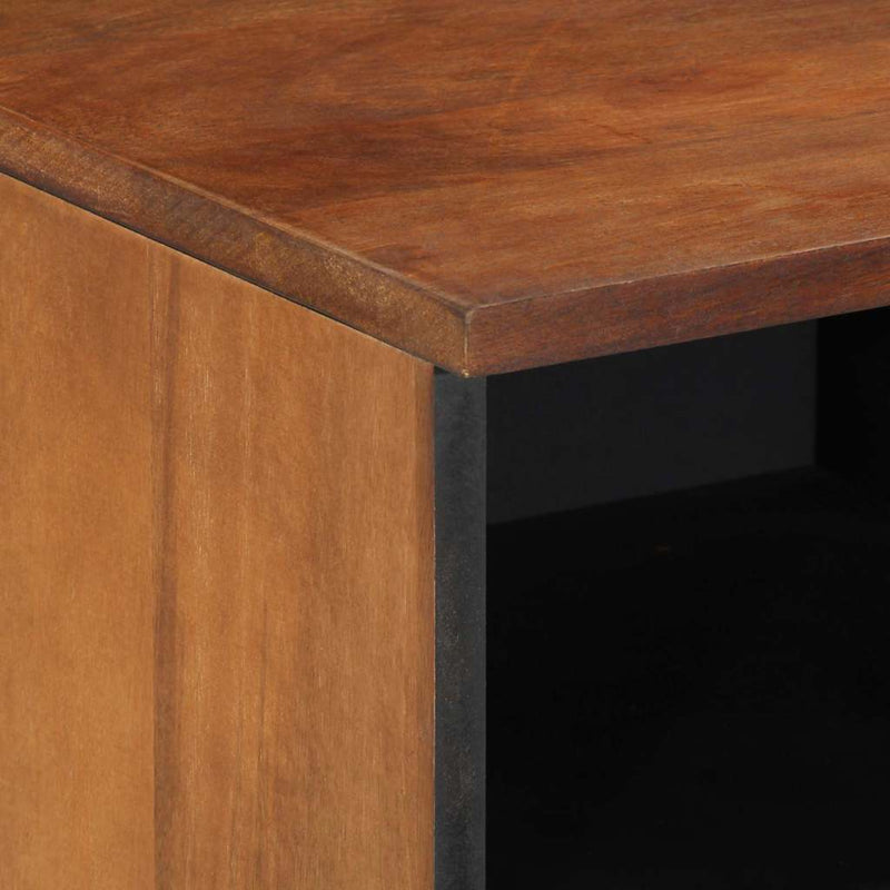 vidaXL TV szekrény fiókkal Méz barna 100 x 33 x 46 cm Tömör Mangófát