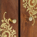 vidaXL Mosdókagyló szekrény Méz barna 62 x 33 x 58 cm Tömör Mangófát