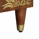 vidaXL Mosdókagyló szekrény Méz barna 62 x 33 x 58 cm Tömör Mangófát